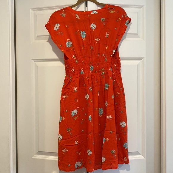 Free People Greatest Day Floral Smocked Mini Dress size medium - Picture 7 of 7